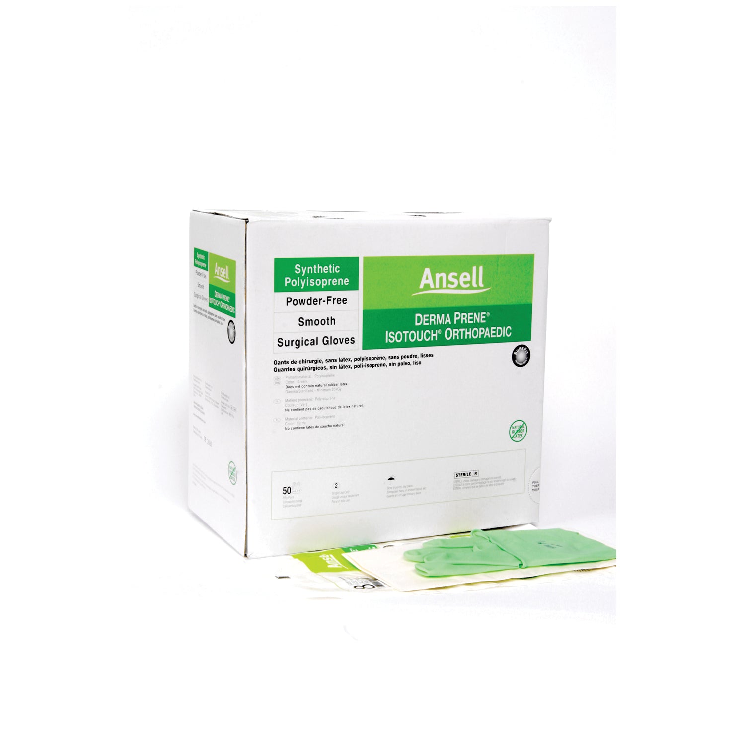 ANSELL GAMMEX® NON-LATEX PI ORTHO GLOVES Orthopaedic Gloves, Size 7, 50 pr/bx, 4 bx/cs