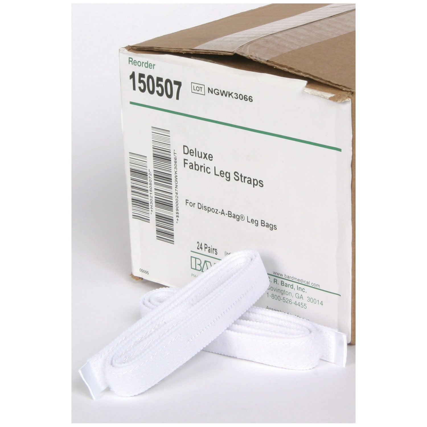 BARD LEG STRAPS "Deluxe Fabric Leg Straps, 24\", 24 pr/cs "