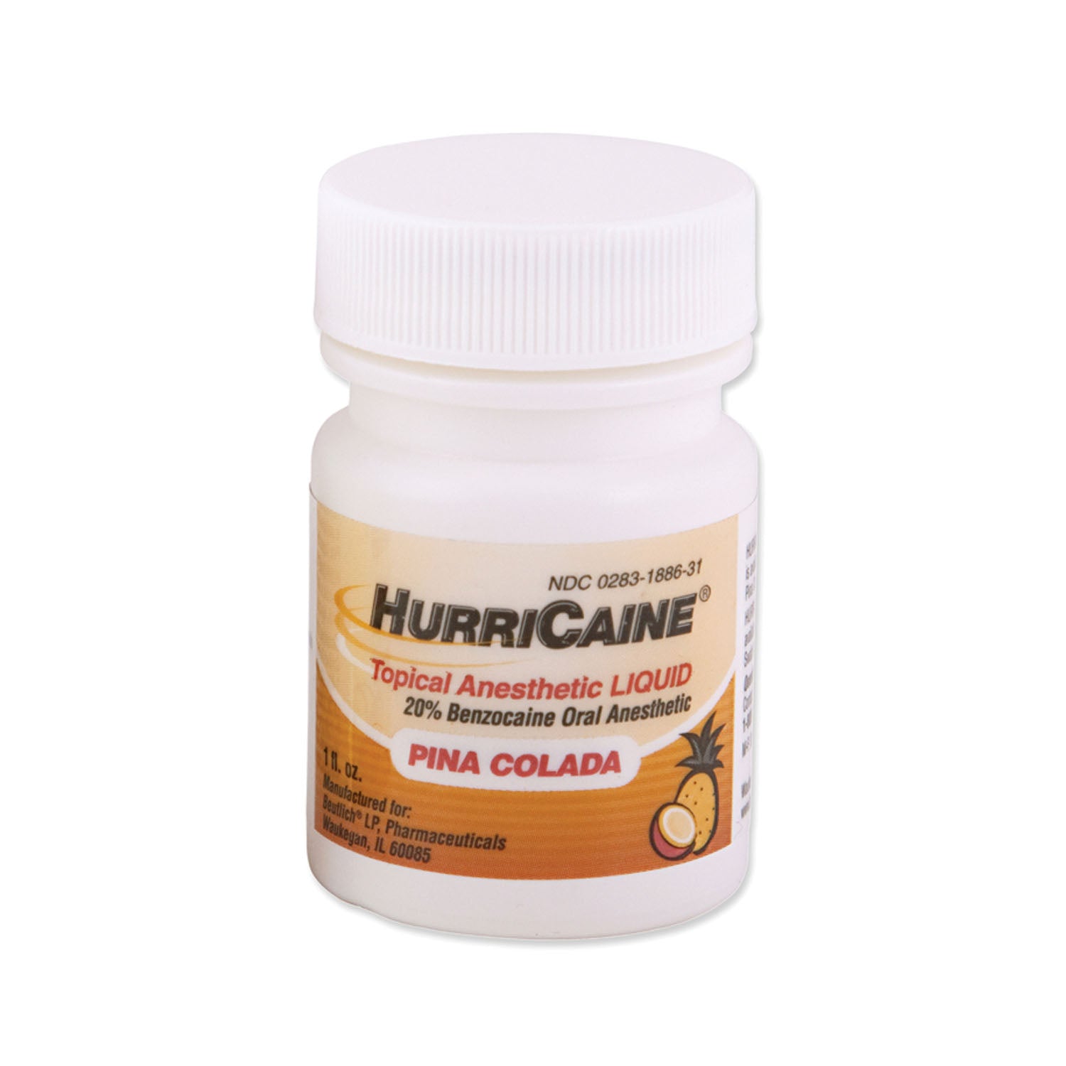 BEUTLICH HURRICAINE® TOPICAL ANESTHETIC Topical Anesthetic Liquid, 1 fl oz Jar, Pina Colada