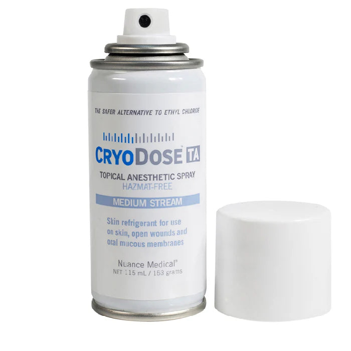 NUANCE MEDICAL CRYODOSE TA TOPICAL ANESTHETIC SPRAY CryoDose TA Topical Anesthetic, Medium Stream, 115mL, 12/cs