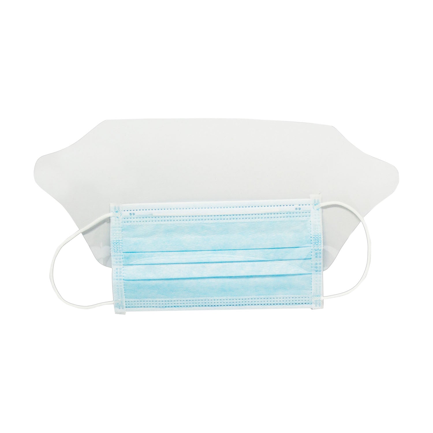 DUKAL PROCEDURE MASKS Face Mask, Fluid Shield & Earloop, Blue, 25/bx, 8 bx/cs