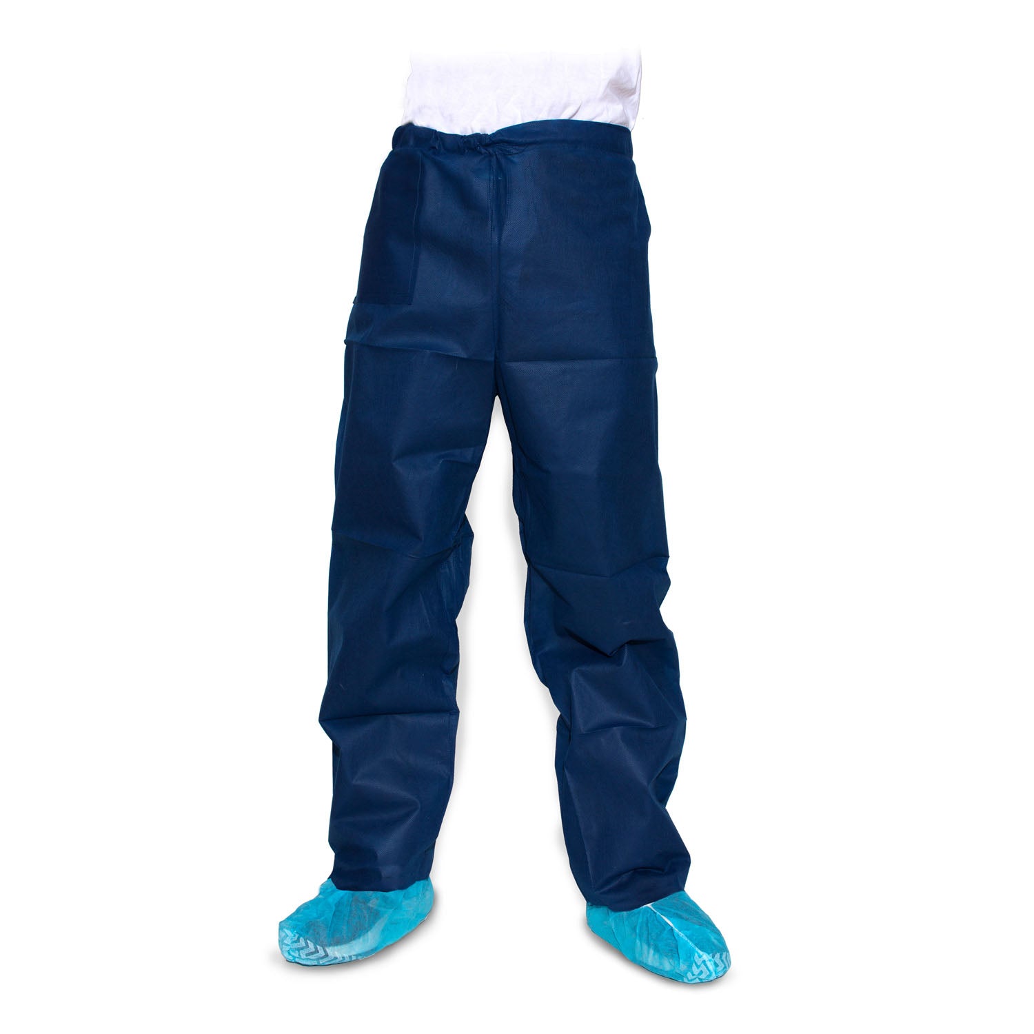 DUKAL Scrub Pants, X-Large, Blue, Disposable, 10/bg, 5 bg/cs