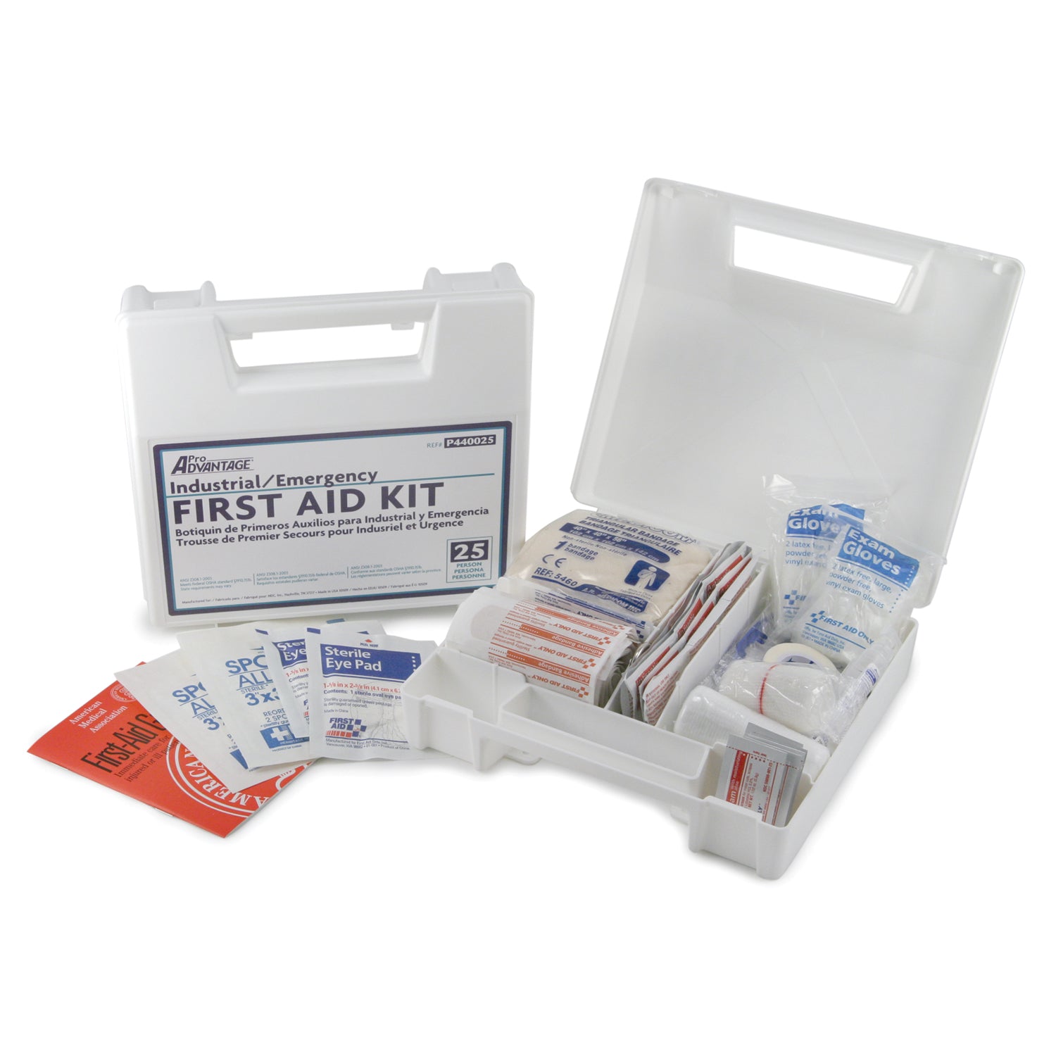 PRO ADVANTAGE® FIRST AID KITS 25 Person First Aid Kit, 158 pieces (10/cs, 40 cs/plt) (Not Available for sale into Canada)