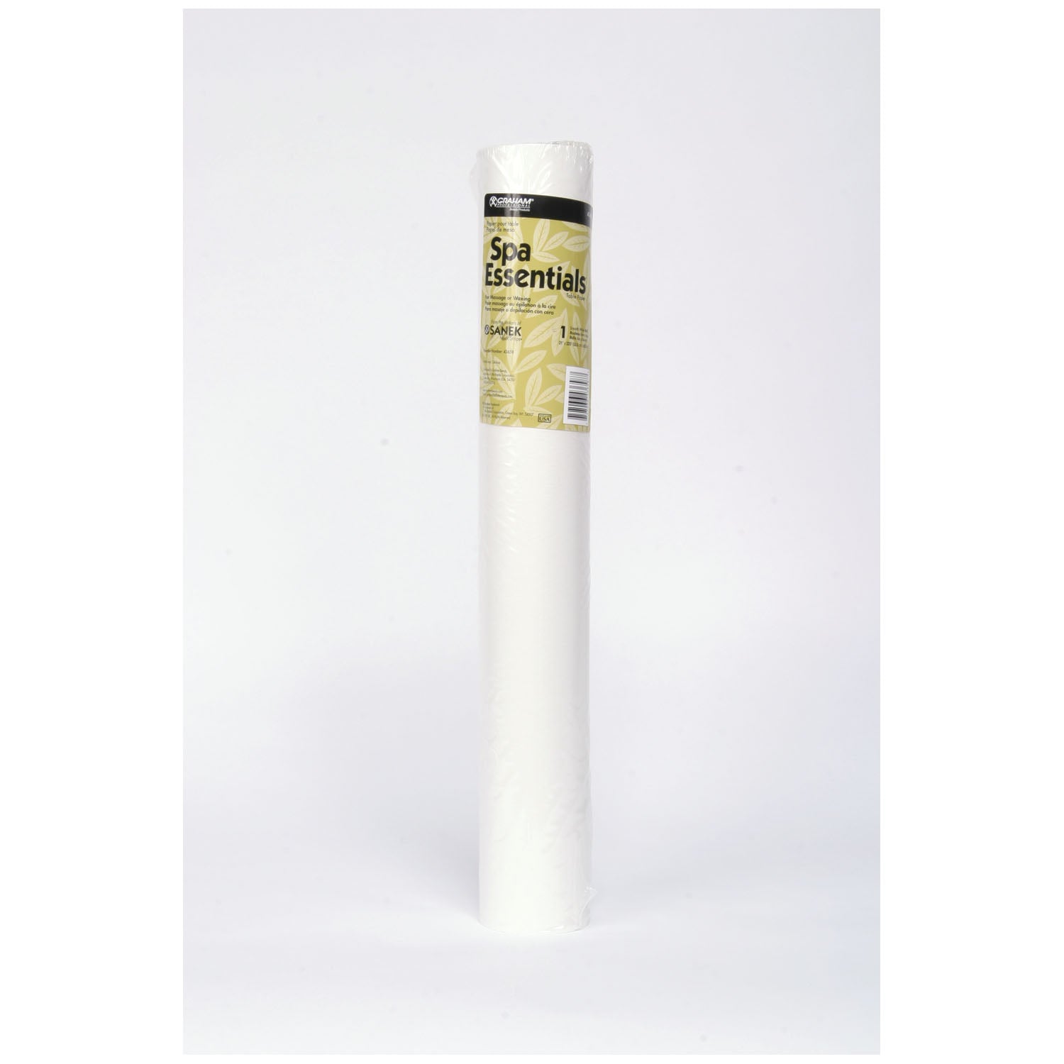 GRAHAM MEDICAL SPA - QUALITY MASSAGE TABLE PAPER "SpaEssentials® Smooth Waxing Table Paper, 21\" x 225 ft, White, 12 rl/cs"