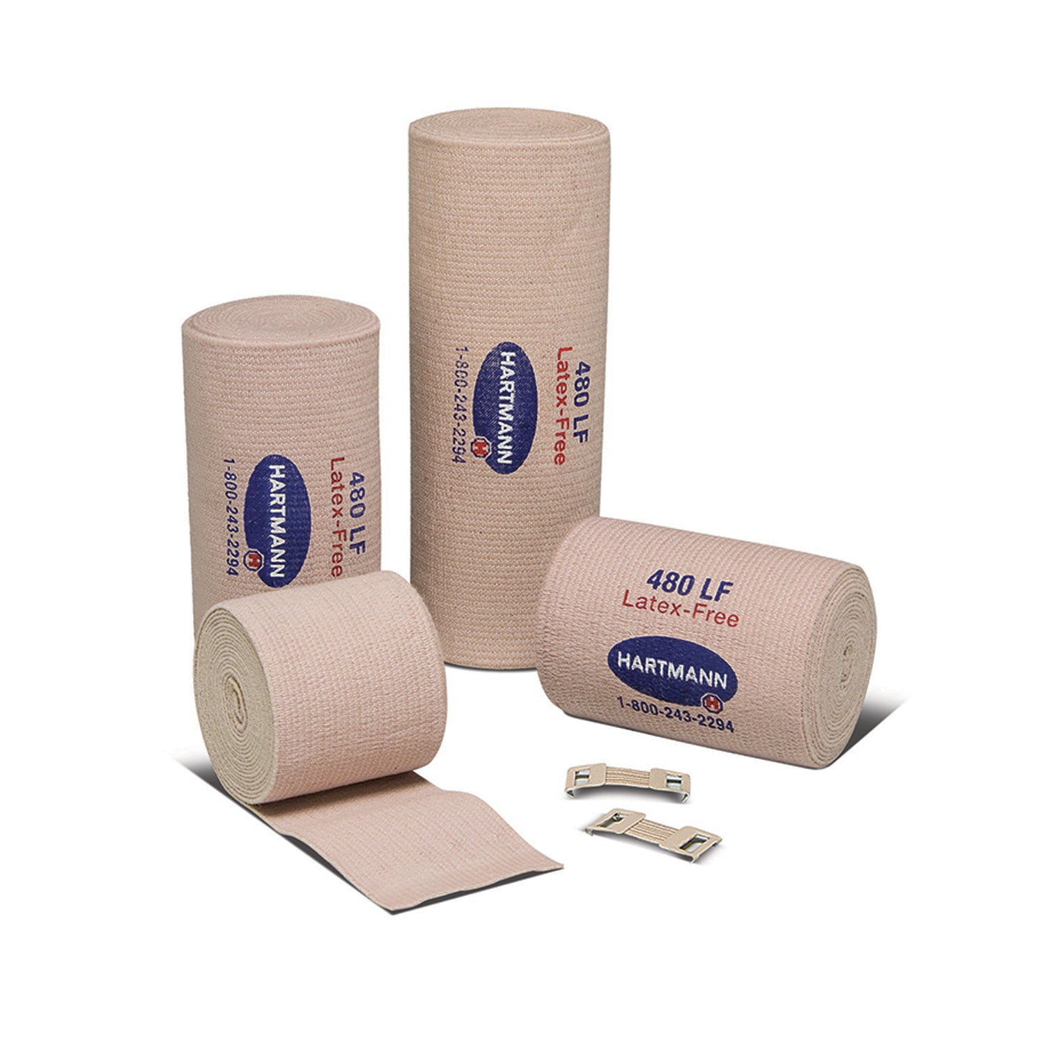 HARTMANN USA DELUXE® 480® LF ELASTIC BANDAGES "Bandage, Elastic, 4\" x 5 yds, 10/pk, 6 pk/cs "