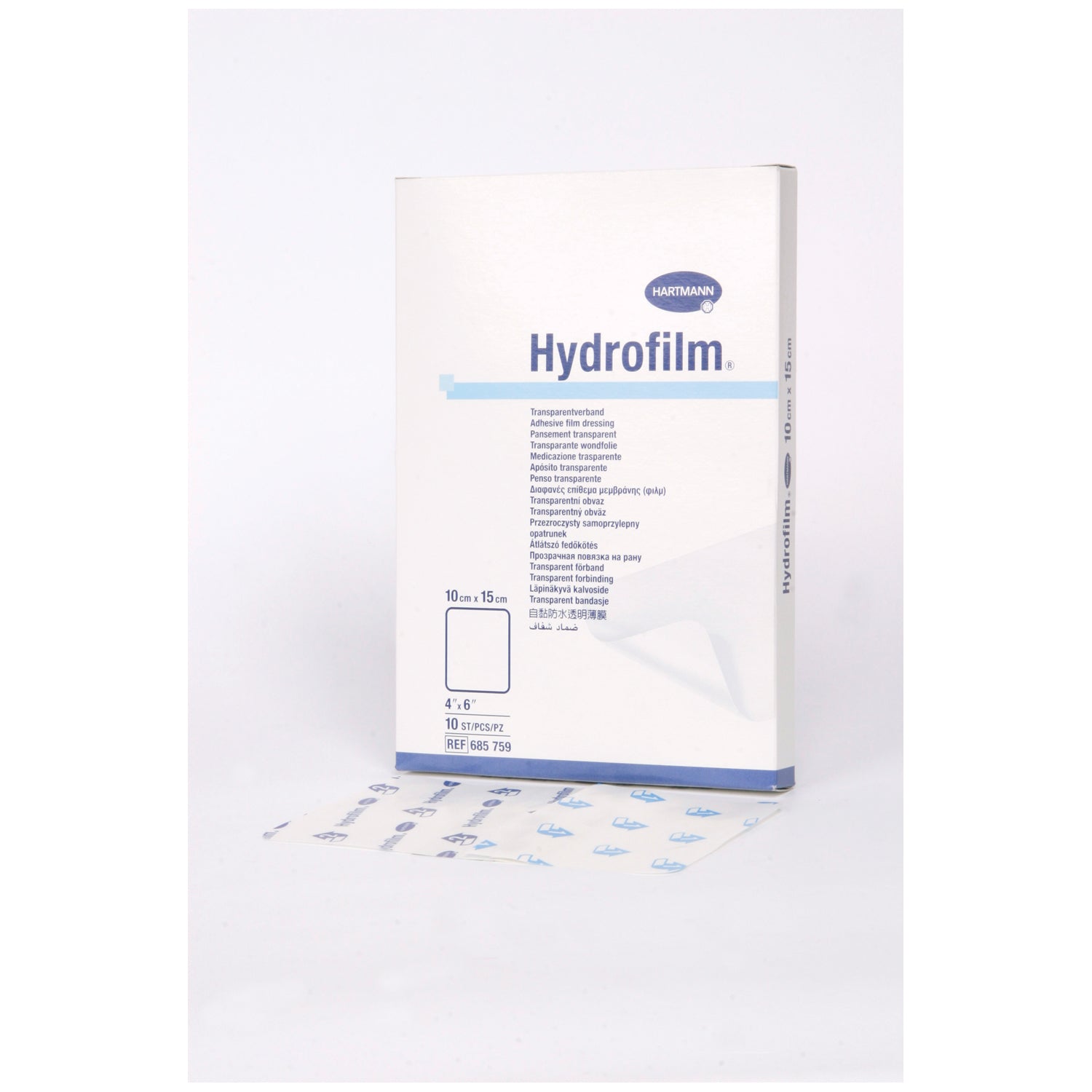 HARTMANN USA HYDROFILM® TRANSPARENT FILM DRESSING "DISC-Transparent Dressing, 4\" x 6\", Latex Free (LF), 10/bx (Part Number Change Coming Soon)"