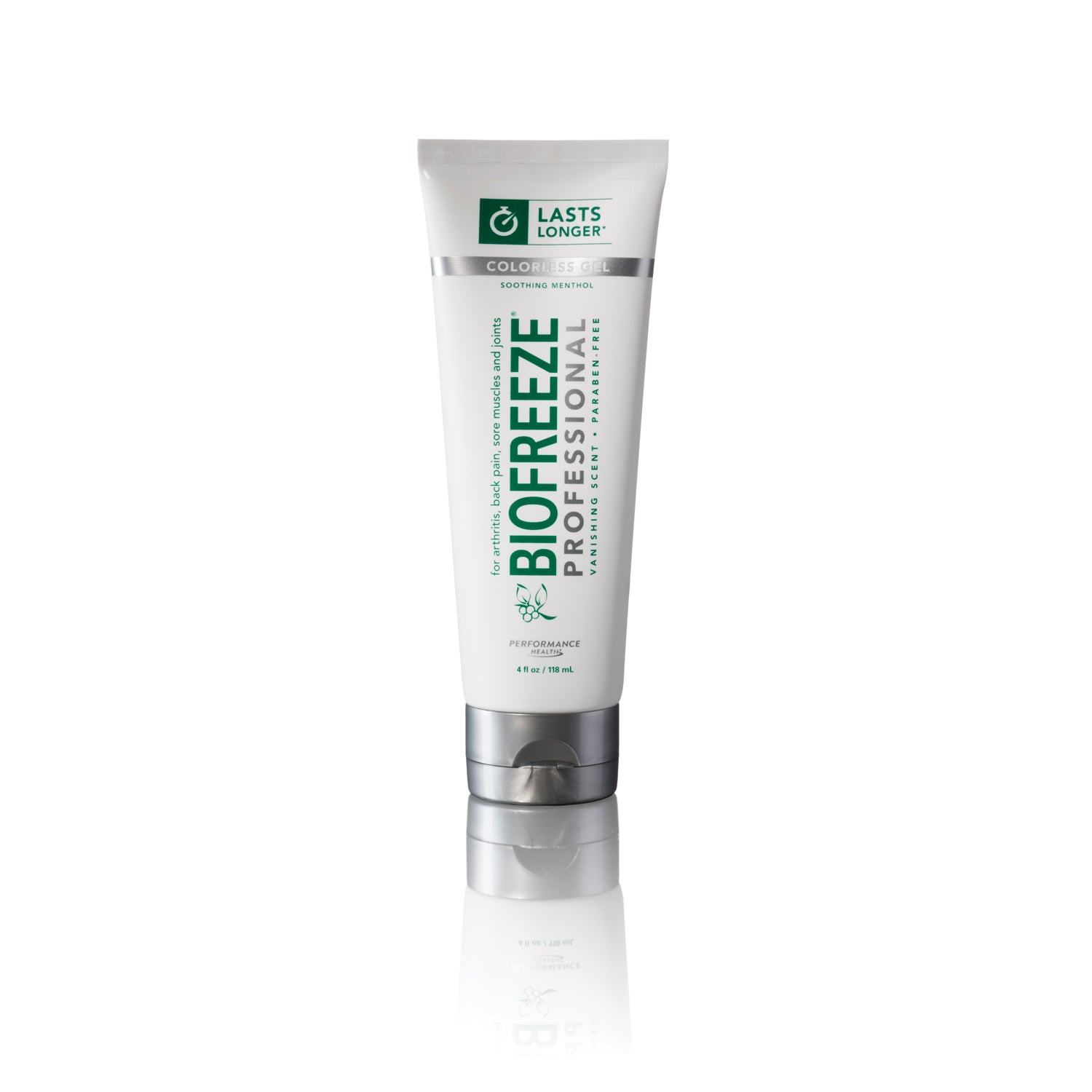 RB HEALTH TOPICAL PAIN RELIEVER Biofreeze® Professional, 4 oz Tube, Colorless, 12/bx (HAZMAT Fees Apply, cannot ship via Air or to AK, GU, HI, MP, PR, VI)