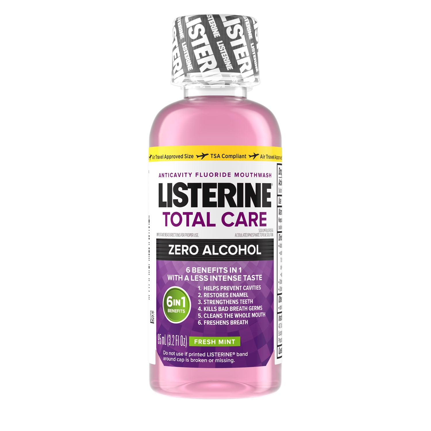 KENVUE LISTERINE® TOTAL CARE ZERO Listerine® Total Care Zero™ Mouthwash, Alcohol Free, Fresh Mint, 95mL (Pricing Subject to Change without Prior Notification)