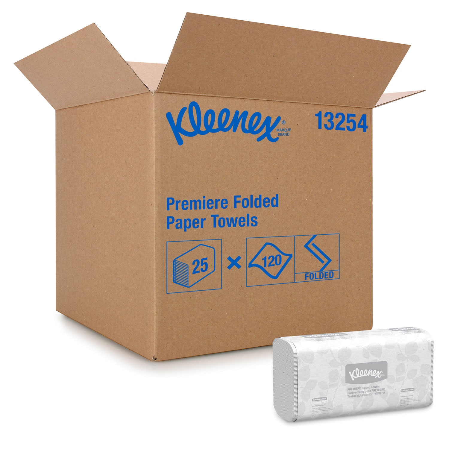 KIMBERLY-CLARK FOLDED TOWELS Kleenex® ScottFold Towels, 1-Ply, 120 sheets/pk, 25 pk/cs