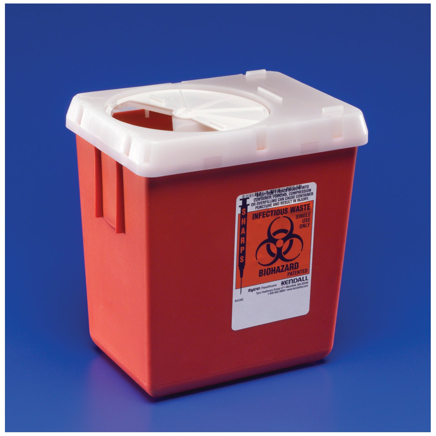 CARDINAL HEALTH PHLEBOTOMY S Sharps Container, 8 Qt, Red, 20/cs