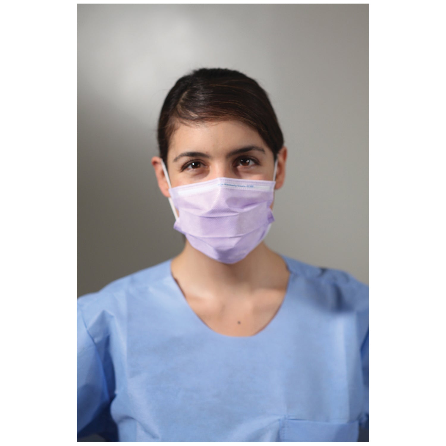 HALYARD KC100 SURGICAL & PROCEDURE MASKS KC100 Procedure Mask, ASTM Level 1, Earloops, Lavender, 50/bx, 10 bx/cs