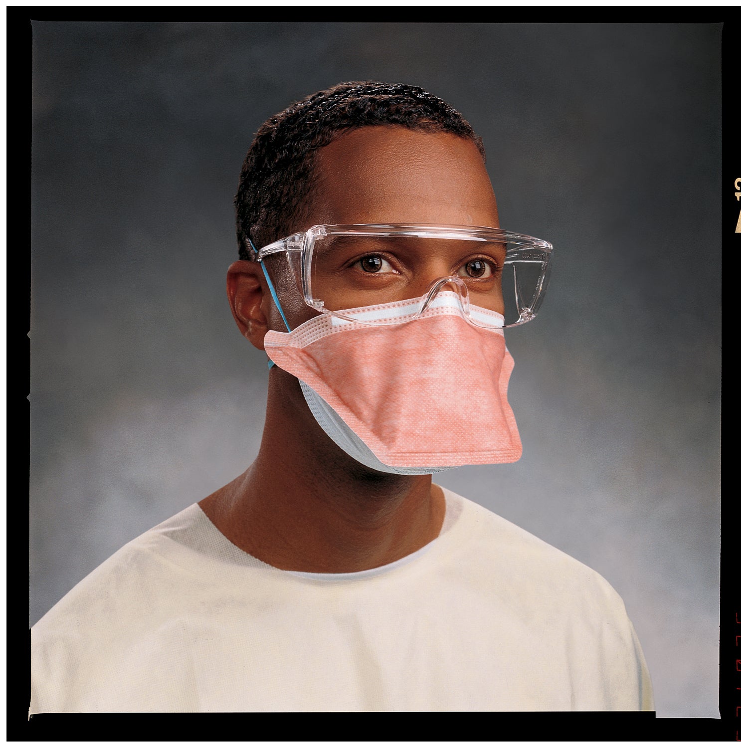 HALYARD N95 RESPIRATOR FACE MASKS FLUIDSHIELD™ PFR95™ Particulate Filter Respirator & Surgical Mask, Polyurethane Headband, Regular Size, Orange, 35/pkg, 6 pkg/cs (Item is Non-Returnable)