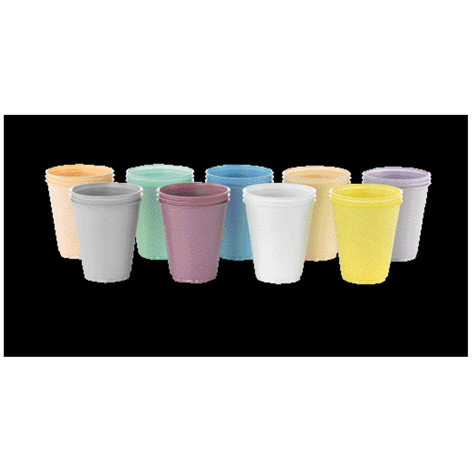 MEDICOM S Plastic Cup, 5 oz, Dusty Rose, 100/sleeve, 10slv/cs (Not Available for sale into Canada)