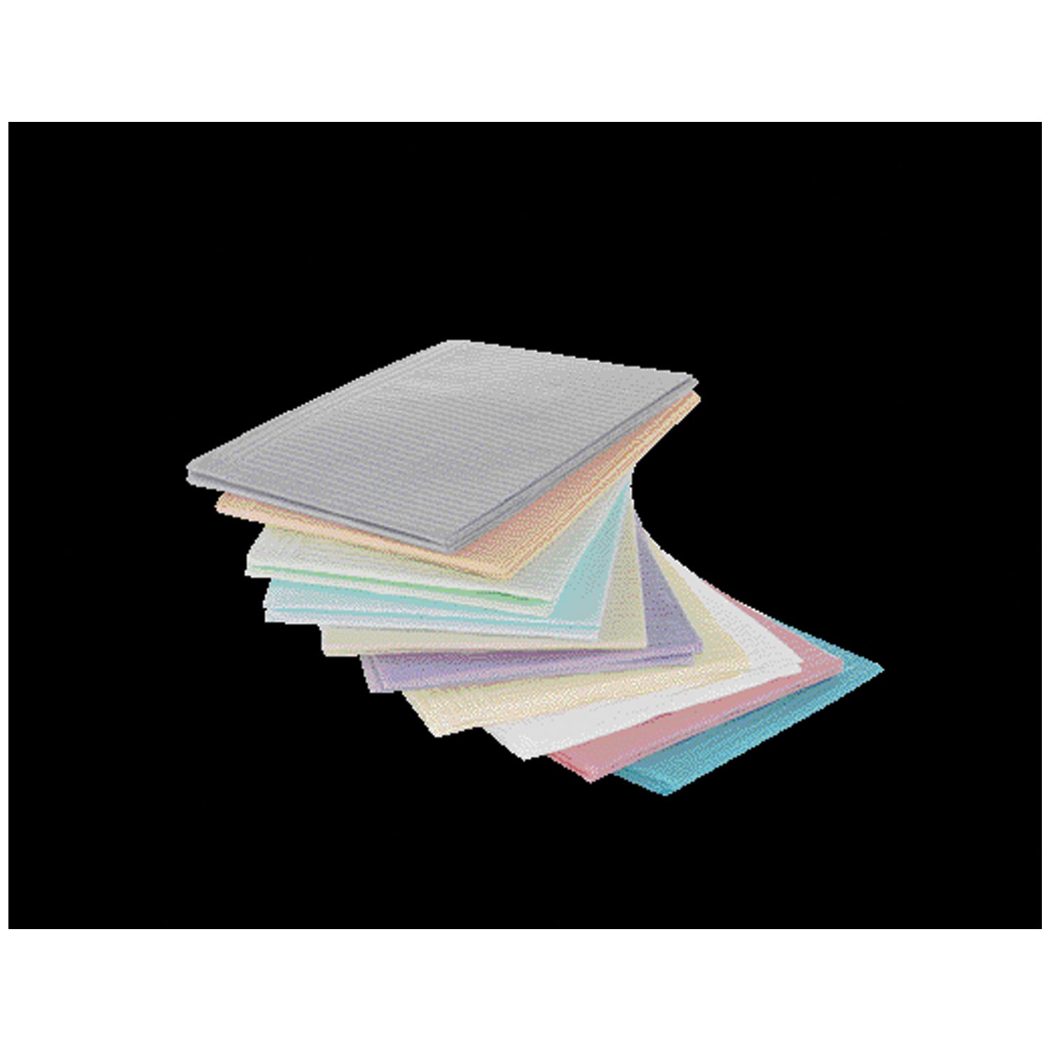 MEDICOM DRY-BACK® DENTAL BIBS 2+1-ply "Dental Bib, 13\" x 18\", 2-Ply Paper + 1-Ply Poly, Green, 500/cs (48 cs/plt) (Not Available for sale into Canada)"