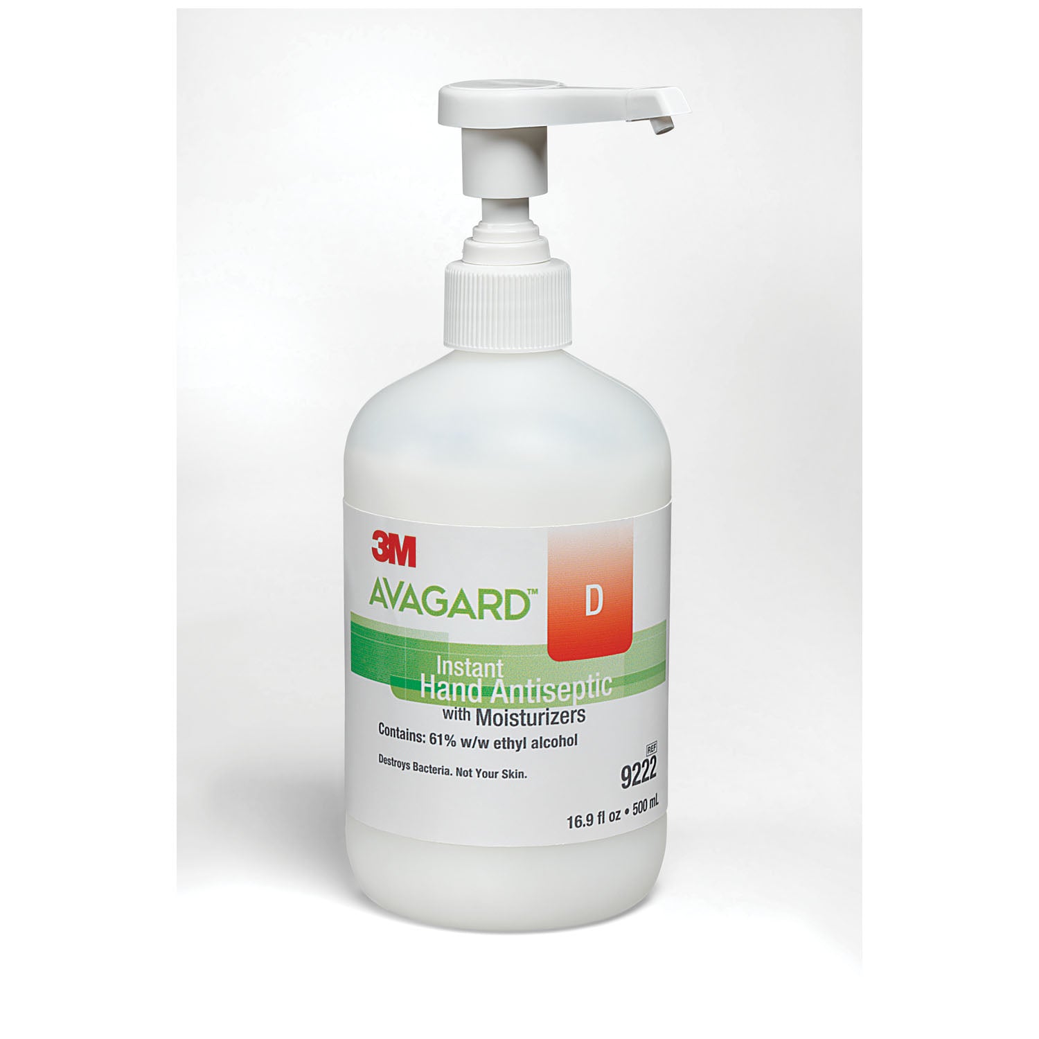 SOLVENTUM AVAGARD™ D INSTANT HAND ANTISEPTIC Instant Hand Sanitizer Antiseptic Pump Bottle, 500mL, 12/cs