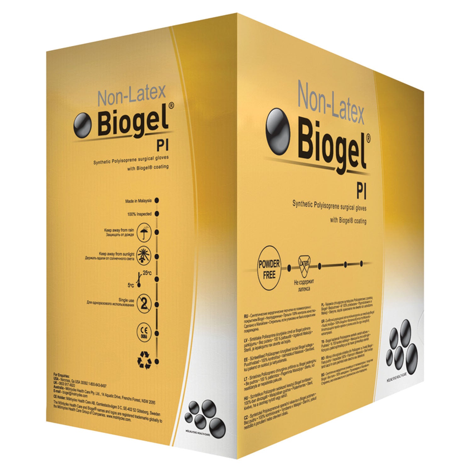 MOLNLYCKE BIOGEL® PI GLOVES Surgical Glove, Size 61/2, Sterile, Non-Latex, Powder Free