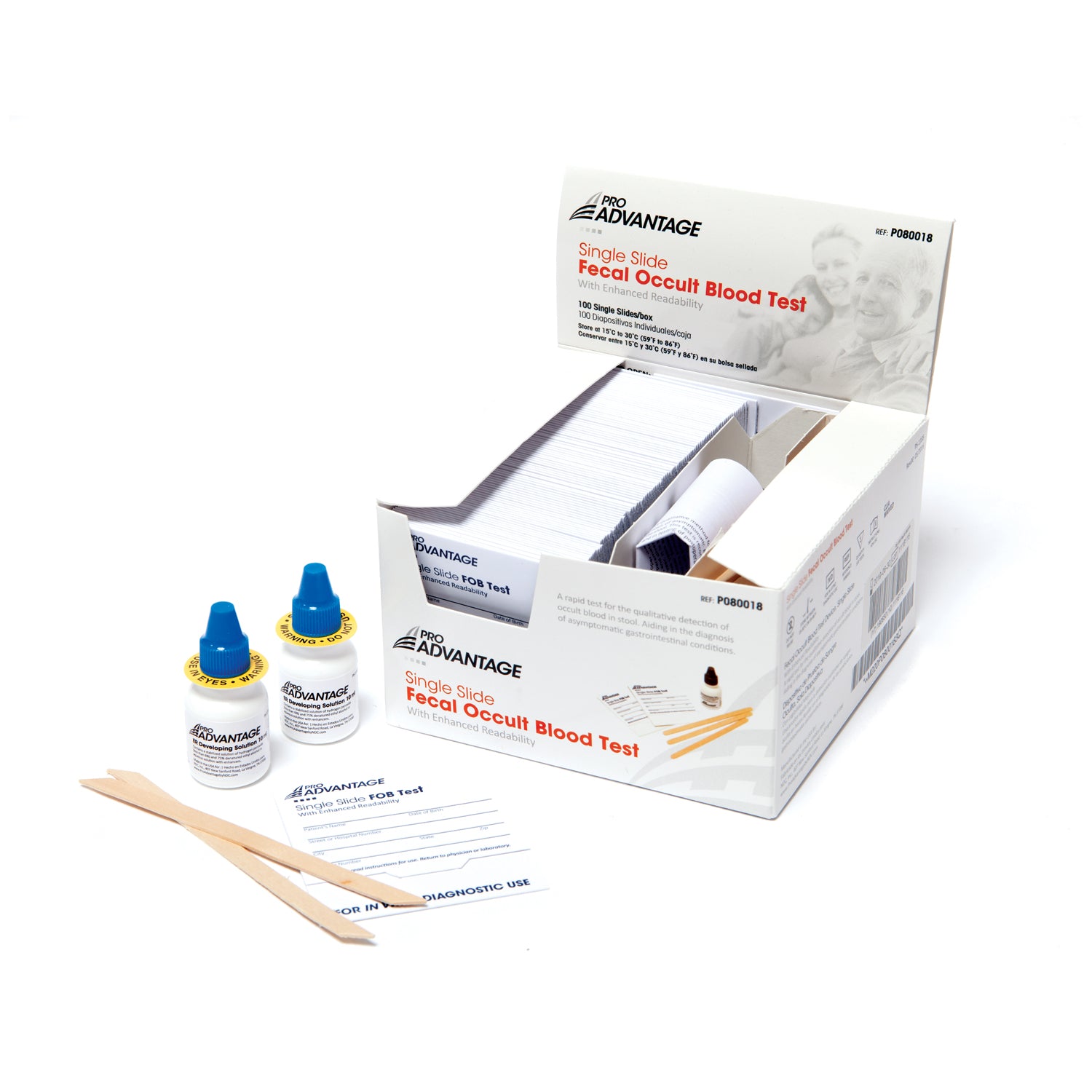 PRO ADVANTAGE® FECAL OCCULT BLOOD TESTS Guaiac Fecal Occult Blood Test Lab Pack, Includes: