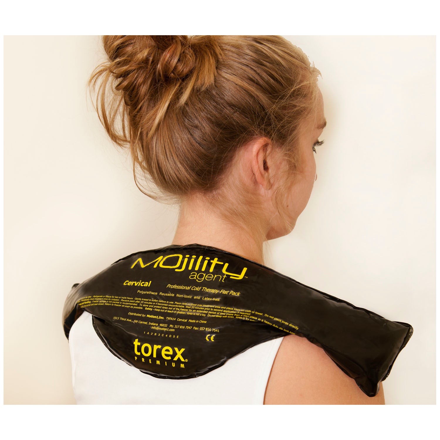 TOREX MOJILITY FLAT PACKS "Cold Pack, Flat, Cervical, 21\" Long, Black, 6/cs (78 cs/plt) (091597)"