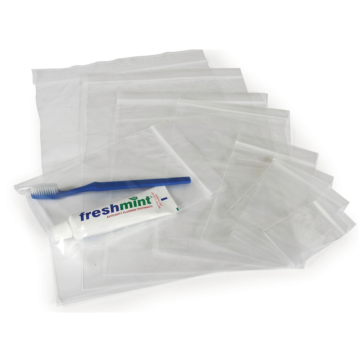 NEW WORLD IMPORTS RECLOSABLE BAGS "Reclosable Clear Bag, 2 mil, 4\" x 6\", 100/bg, 10 bg/cs"