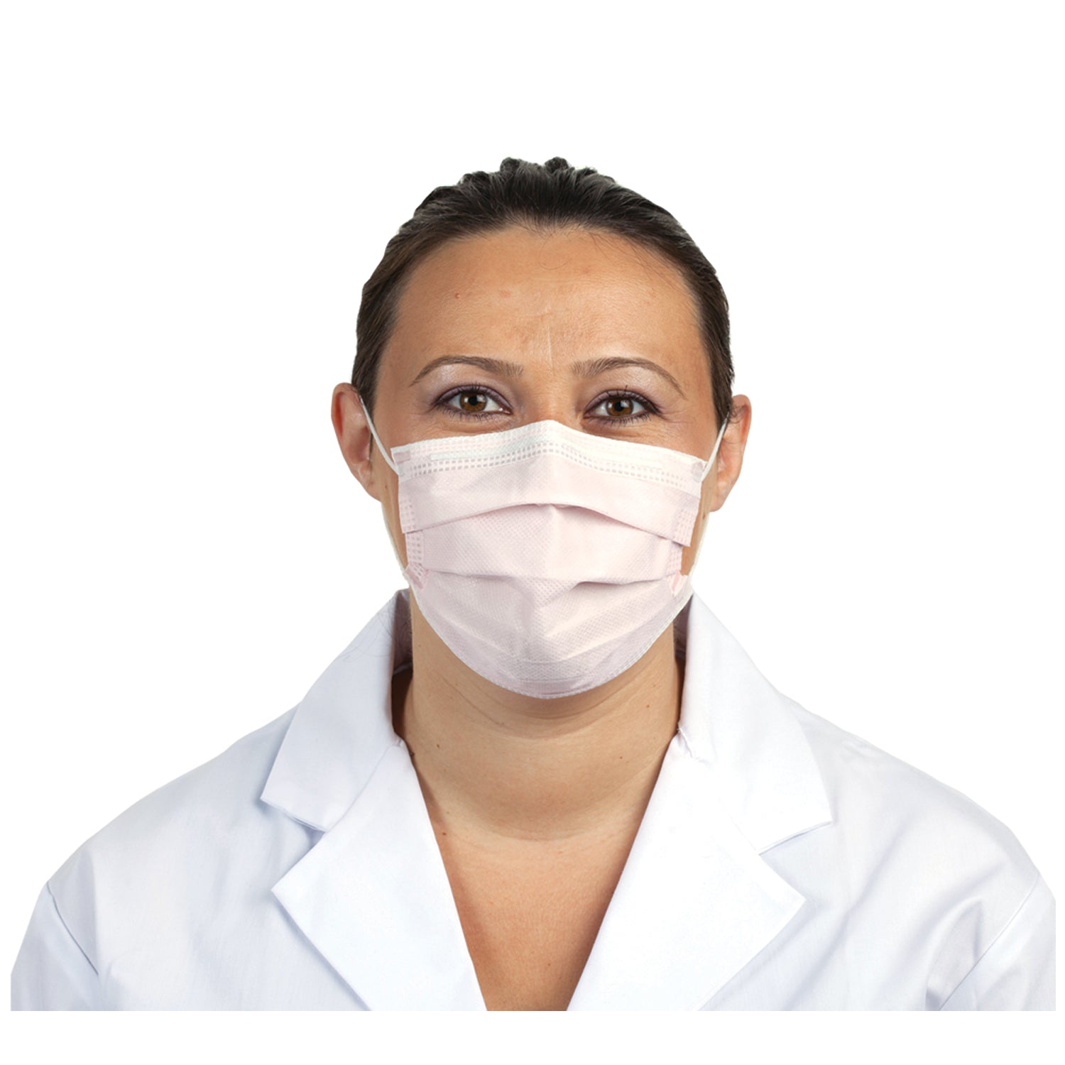 SULTAN COM-FIT® PROCEDURAL MASK Fluid Resistant Mask, Ear Loop, Pink, 50/bx