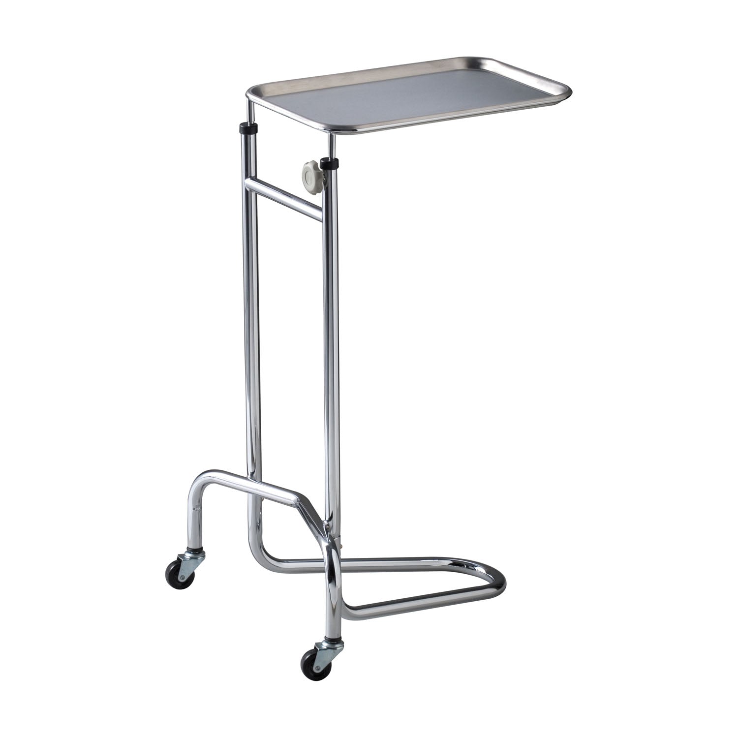 DUKAL TECH-MED MAYO STAND "Mayo Stand, California Style Base, Adjusts 34\" - 53\" (24 ea/plt)"