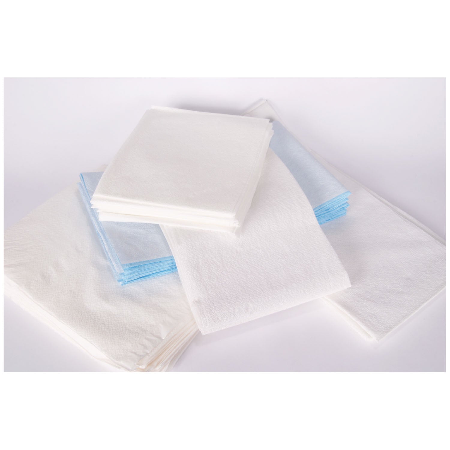TIDI EQUIPMENT DRAPE SHEET "Drape Sheet, Tissue/ Poly, 30\" x 48\", White, 100/cs"