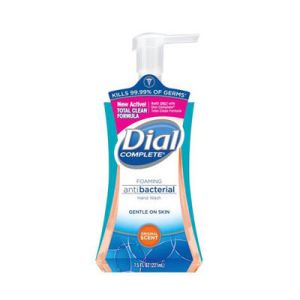DIAL® COMPLETE® ANTIMICROBIAL FOAMING HAND SOAP Hand Wash, Foaming, Antibacterial, Original, 7.5oz Pump, 8/cs