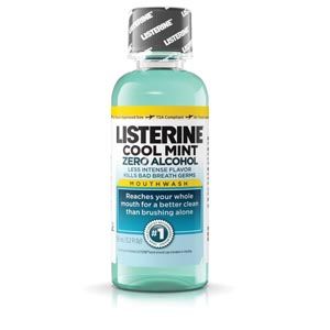 J&J LISTERINE® Listerine® Zero™ Mouthwash, Clean Mint, 95mL