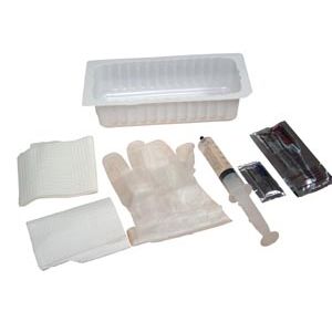 AMSINO AMSURE® FOLEY INSERTION TRAY Foley Insertion Tray, Prefilled 30cc Syringe of Sterile Water, 20/cs