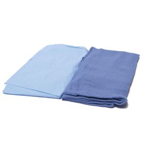 DUKAL OPERATING ROOM (O.R.) TOWELS OR Towel, 17” x 26”, Sterile 2s, Blue, 2/pk, 40 pk/cs