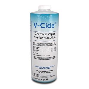 CERTOL V-CIDE™ CHEMICAL VAPOR STERILANT SOLUTION V-Cide™ Chemical Vapor Sterilant Solution, Liter Bottle, 16/cs