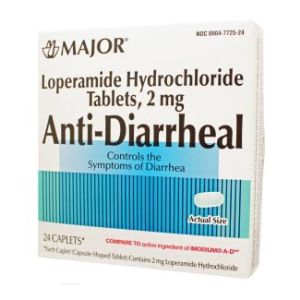 MAJOR LAXATIVES Anti-Diarrheal, Caplets, 24s, Boxed, Compare to Imodium A-D®, NDC# 00904-7725-24