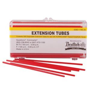 BEUTLICH HURRICAINE® TOPICAL ANESTHETIC Accessories: Topical Anesthetic Spray Extension Tubes, 200/pk