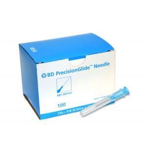 BD PRECISIONGLIDE™ NEEDLES Needle, 25G x 5/8", Regular Bevel, Sterile, 100/bx, 10 bx/cs