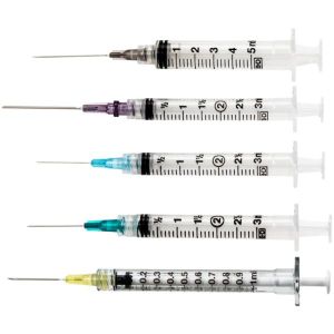 BD TUBERCULIN SYRINGE WITH NEEDLE Tuberculin Syringe, 1mL, Detachable Needle, Slip Tip, 27G x ½", 100/bx, 8 bx/cs