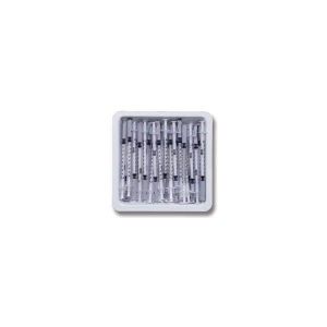 BD SAFETYGLIDE™ ALLERGIST TRAYS Tray, 1mL Allergist, 1mL, 27 G x ½" SafetyGlide™ Permanently Attached, Regular Bevel Needle, 25/tray, 40 tray/cs