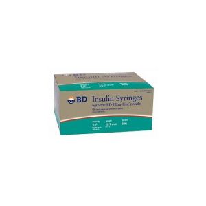 EMBECTA INSULIN SYRINGES & NEEDLES Insulin Syringe, 1cc, Ultra-Fine™ 30G x ½" Needle, 100/bx, 5 bx/cs
