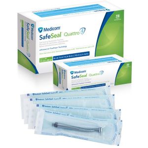 MEDICOM SAFESEAL® QUATTRO STERILIZATION POUCHES Quattro Sterilization Pouch, 7½" x 13", 200/bx, 5 bx/cs