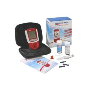 ACON MISSION® PLUS HEMOGLOBIN TESTING SYSTEM Each kit contains one of the following:  Hb Meter, Carrying Case, Warranty Card, Quick Reference Guide, User Manual, 2 Optical Verifiers, 100 Test Cartridges, 120 Capillary Transfer Tubes, and Package Inserts.