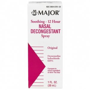 MAJOR NASAL SPRAY Nasal Decongestant, 12-Hour, 30mL, Compare to Afrin®, NDC# 00904-6761-30