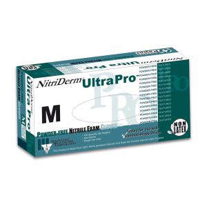 INNOVATIVE NITRIDERM® EP ULTRA PRO™ NITRILE SYNTHETIC POWDER-FREE EXAM GLOVES Gloves, Exam, Nitrile, Medium, Chemo, Cobalt Blue, Non-Sterile, Powder-Free (PF), Textured, 5.1 mil, 100/bx, 10 bx/cs