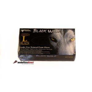 Large - Innovative Black Wolf™ Exam Latex Gloves (100/bx) (10/cs)
