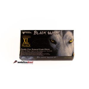 XLarge - Innovative Black Wolf™ Exam Latex Gloves (100/bx) (10/cs)
