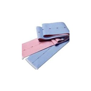 AIRLIFE MATERNAL-INFANT CARE SUPPLIES Abdominal Belt, 1 ½" x 48", Pink/ Blue Velcro, Extended Tabs, Reusable, 50/cs