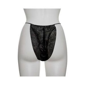 DUKAL SPA SUPPLY & SPA CARE PRODUCTS Bikini Panty, Black, Non-Sterile, 100/bx, 10 bx/cs