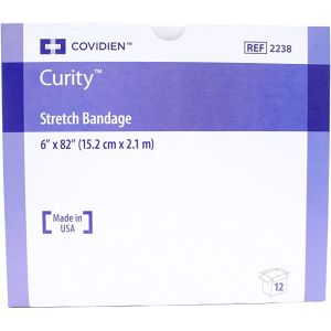 CARDINAL HEALTH CURITY™ STRETCH BANDAGES Stretch Bandage, Sterile, Soft Pouch, Stretched, 6" x 82", 12/bx, 4 bx/cs