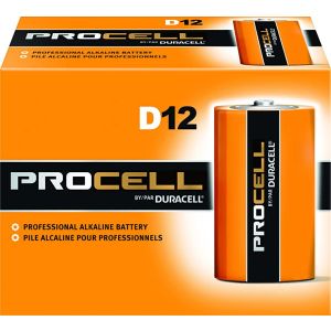 DURACELL® PROCELL® ALKALINE BATTERY Battery, Alkaline, Size D, 12/bx, 6bx/cs