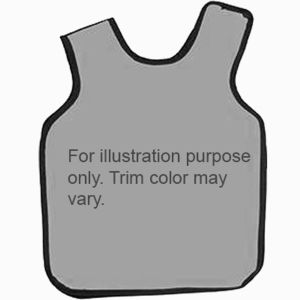 PALMERO ADULT PANO CAPE X-RAY APRON X-Ray Apron, Adult w/out Collar, Lead-lined, .3MM Thickness, 23-½" x 7-½", Grey