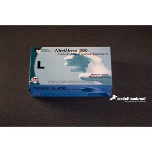 Large - Innovative NITRIDERM® 200 Powder-Free Nitrile Synthetic Exam Gloves