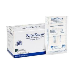 INNOVATIVE NITRIDERM® STERILE POWDER-FREE NITRILE EXAM GLOVES Gloves, Exam, X-Large, Nitrile, Chemo Tested, Sterile, PF, Pairs, 50 pr/bx, 4 bx/cs